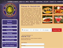 Tablet Screenshot of mexicaligrill.com